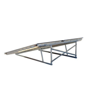 Vue de dos des supports pour capteurs et chauffe-eau solaires Syrius